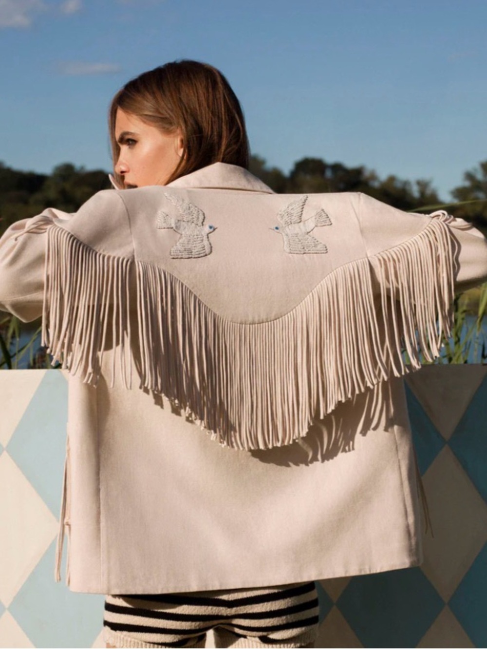 ALIX OF BOHEMIA JUDE DUNE FRINGE JACKET